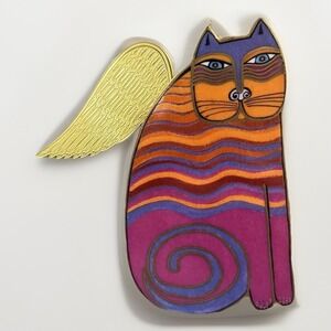 Laurel Burch Christmas Ornament Angeli-Cats CELINE Bradford Cat Angel Porcelain